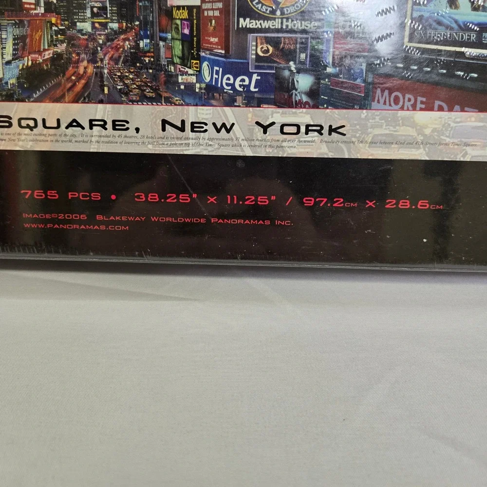Panoramic Puzzle, Times Square New‎ York, 765 Pieces, 38.25
